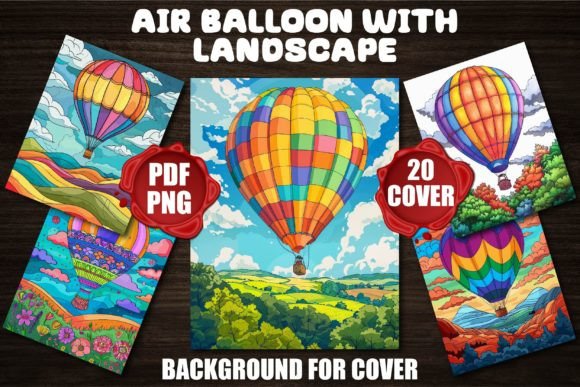 Air Balloon with Landscape Backgrounds: A Visual Escape