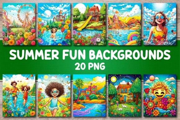 Capturing the Season: Summer Fun Backgrounds for Covers