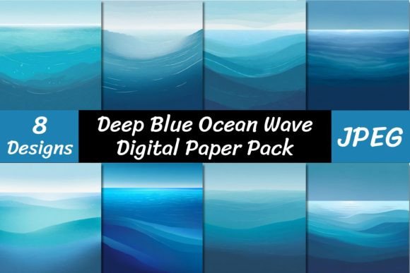 Deep Blue Ocean Wave Backgrounds: A Digital Asset for Modern Projects
