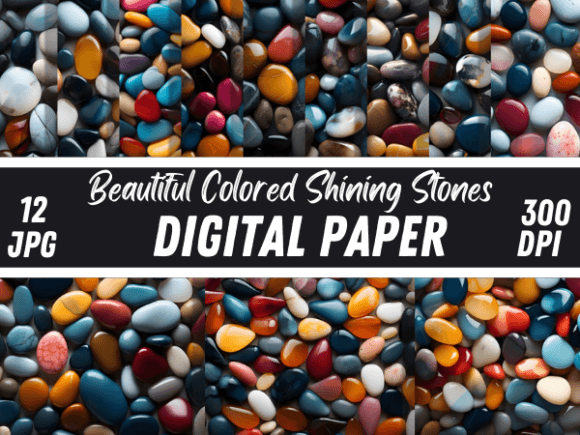 Discover the Allure of Colored Sea Beach Stones Backgrounds