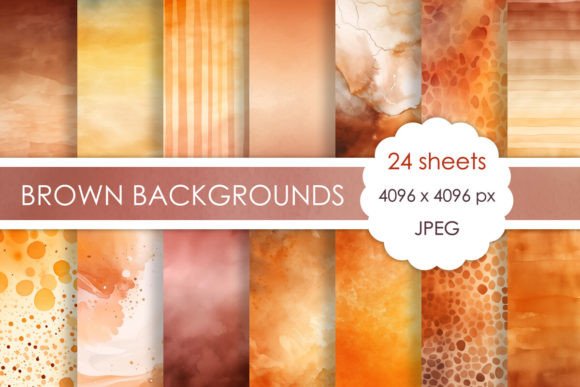 Earth-Toned Depth: Mastering Abstract Brown Watercolor Backgrounds