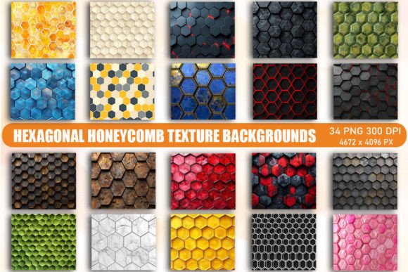 Elevate Your Designs with Hexagonal Honeycomb Texture Backgrounds
