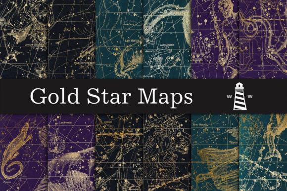 Elevate Your Projects with Gold Star Map Backgrounds