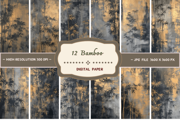 Embrace Serenity: Using Chinese Paintings Bamboo Backgrounds in Your Designs