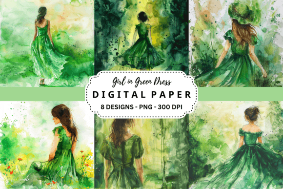 Girl in Green Dress Backgrounds: Elevating Your Visual Projects