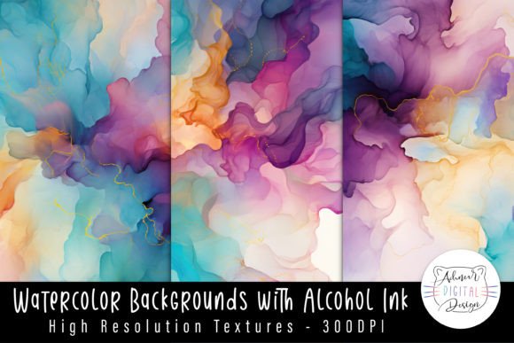 Infuse Your Work with Vibrant Watercolor Backgrounds with Alcohol Ink