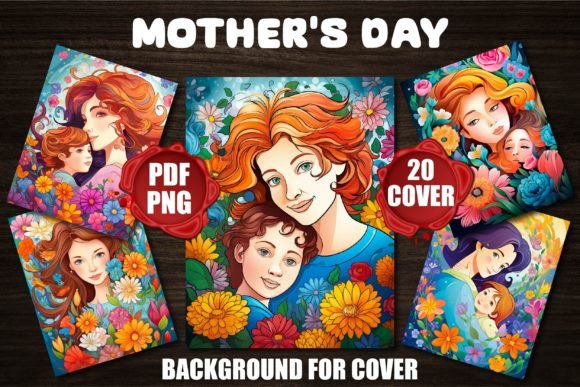 Mother’s Day Backgrounds for Covers: Design with Heart