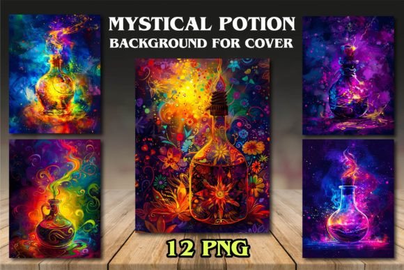 Mystical Potion Backgrounds: Enchanting Cover Designs