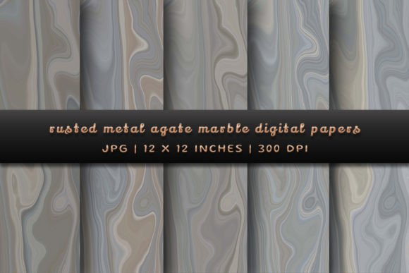 Rusted Metal Agate Marble Backgrounds: An Industrial Edge