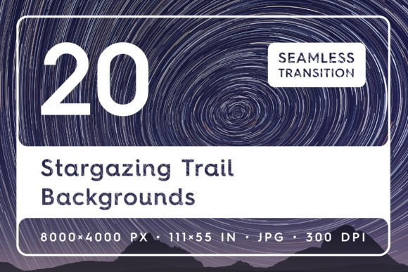 Stargazing Trail Backgrounds: A Celestial Design Asset
