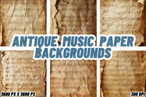 Timeless Elegance: Using Antique Music Paper Backgrounds