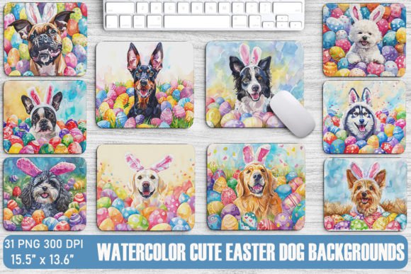 Watercolor Cute Easter Dog Backgrounds: A Designer's Guide